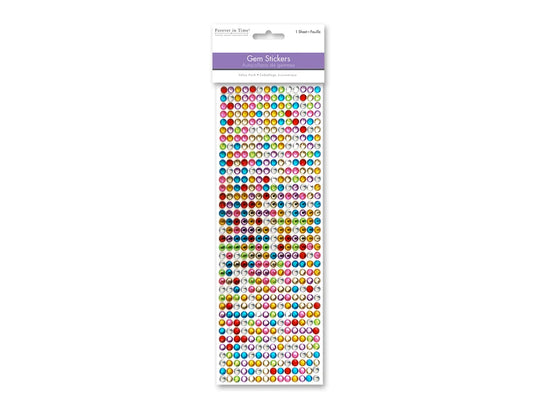 Paper Craft Sticker: 6mm Gem Lines 504pc Value-Pack C) Multicolor