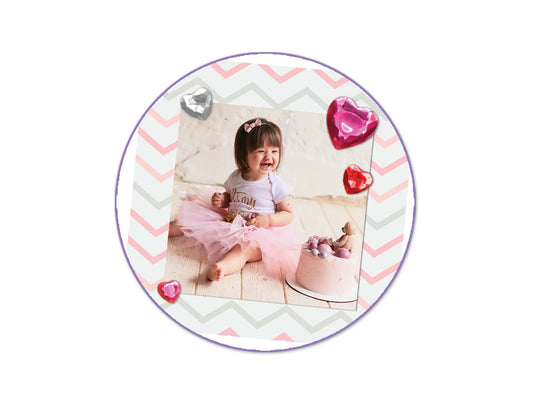 Paper Craft Sticker: 8.9cmx13.7cm Bling Gem Shapes C) Red Hearts