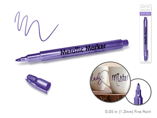 Metallic Marker: 1.2mm Fine Point G) Purple