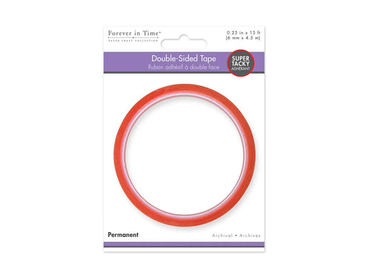 Paper Craft Tape: 6mm Super Tacky Red Double-Side Adhesive x4.5m