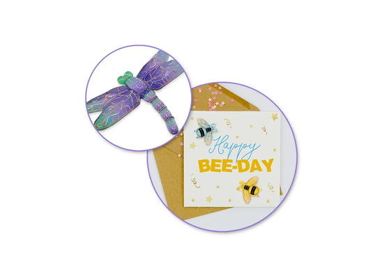 Paper Craft Emb: 3D Acrylic Foil Embellishments Peel-n-Stick F) Dragonfly