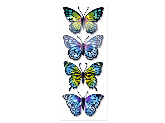 Paper Craft Sticker: 25.5cmx10cm 3D Butterflies A) Style 1