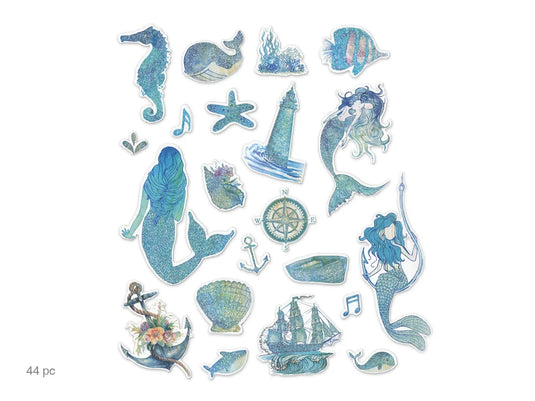 Paper Craft Emb: Glitter Die Cuts 250gsm D) Nautical