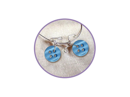 Button Embellishment: 60g Fashion-Dyed Medley A) Sky