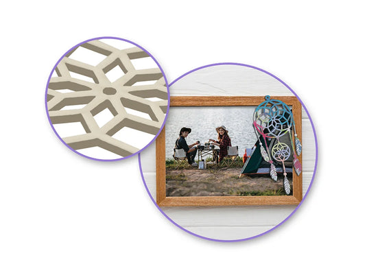 Paper Craft Emb: Laser-Cut Primed Chipboard Accents E) Dream Catcher