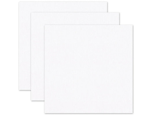 Scrapbook Paper: 12"x12" Textura Select Cardstock Pre-Packaged E) White