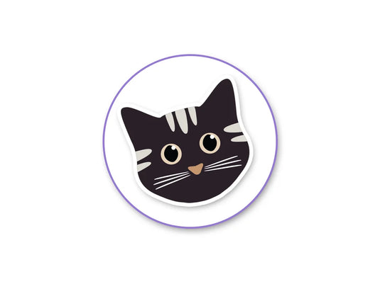 Paper Craft Sticker: 5"x12" Classic Themes 'Clear' Photo Safe Y) Cat Lover