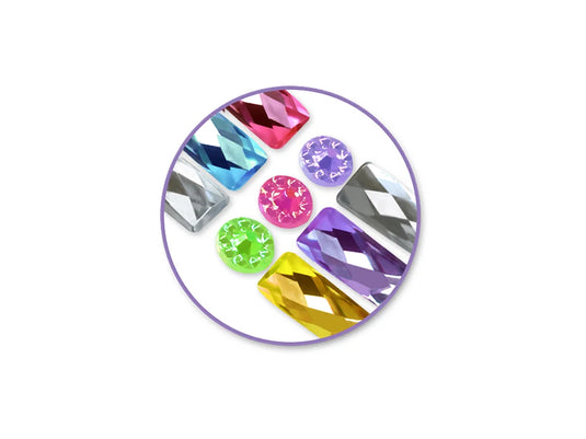Paper Craft Sticker: 6.8cmx16.8cm Bling Bar Gems D) Multi