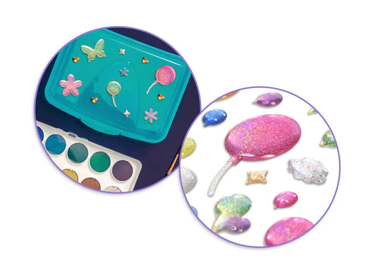 Paper Craft Sticker: 3D Epoxy Mini Elements 9x17.5cm A) Balloons