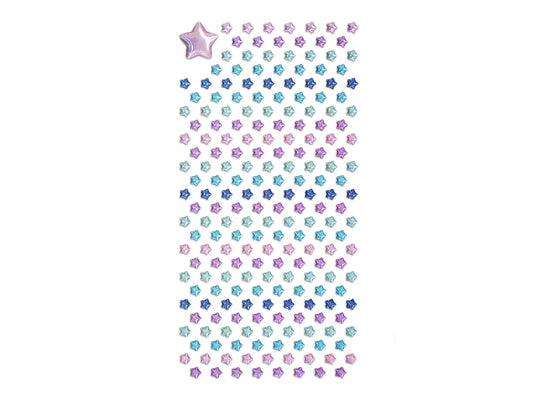 Paper Craft Sticker: 3D Epoxy Mini Elements 9x17.5cm B) Stars- Multi