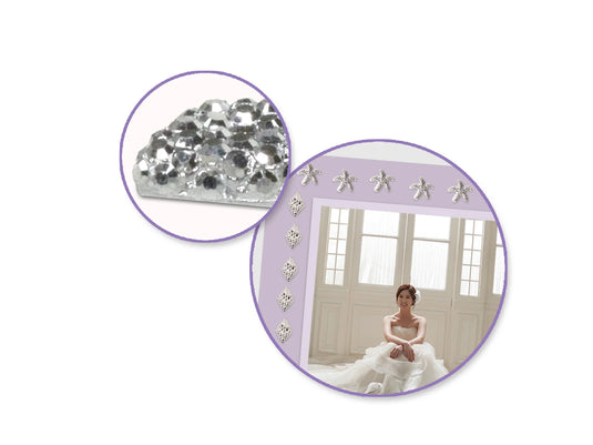 Paper Craft Sticker: 3D Gems 9.5x16cm B) Diamond