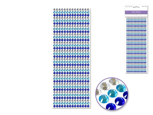 Paper Craft Sticker: 6mm Gem Lines 504pc Value-Pack E) Ocean