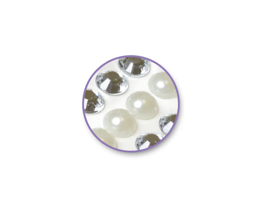 Paper Craft Sticker: 6mm Gem Lines 504pc Value-Pack H) Pearl