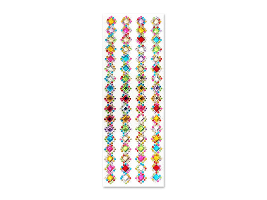 Paper Craft Sticker: 10cmx27cm Jewel Borders E) Diamond Bling