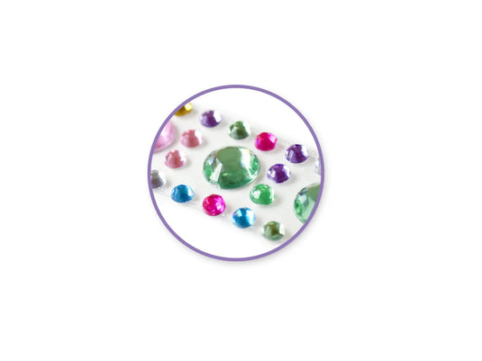 Paper Craft Sticker: 10cmx27cm Jewel Borders S) Gem Medley Strip 1