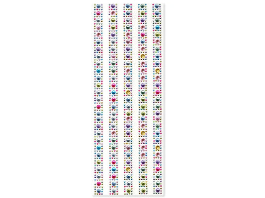 Paper Craft Sticker: 10cmx27cm Jewel Borders S) Gem Medley Strip 1