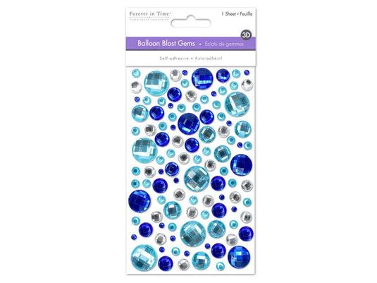 Paper Craft Sticker: 3.93"x5.9" Balloon Blast Gems A) Ocean