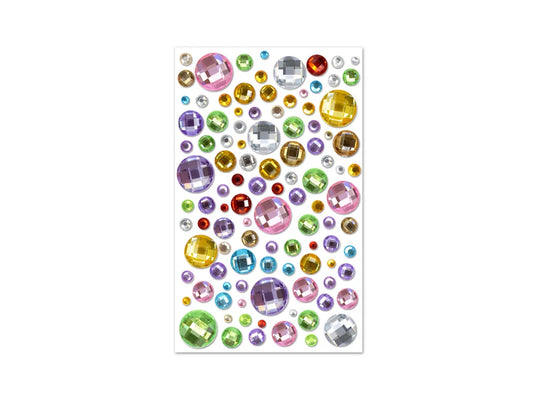 Paper Craft Sticker: 3.93"x5.9" Balloon Blast Gems B) Multicolor