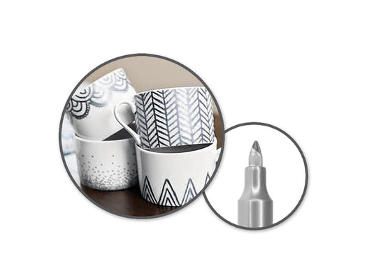 Metallic Marker: 1.2mm Fine Point B) Silver