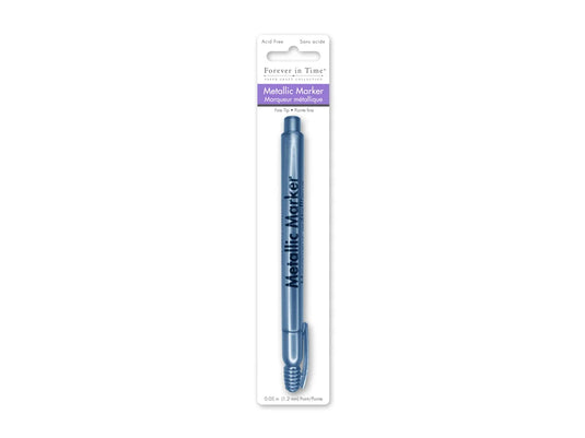 Metallic Marker: 1.2mm Fine Point C) Blue Steel