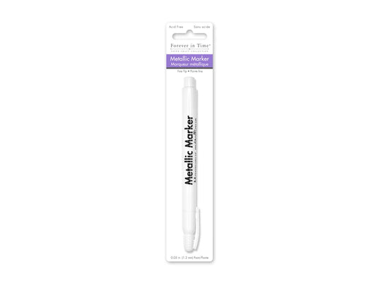 Metallic Marker: 1.2mm Fine Point F) White