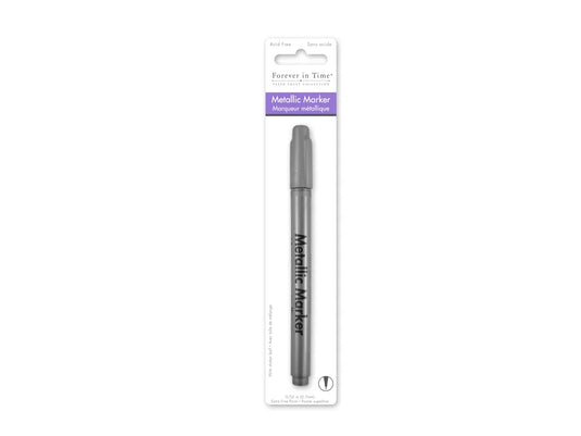 Metallic Marker: 0.7mm Extra Fine Point w/Shaker Ball B) Silver
