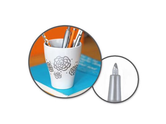 Metallic Marker: 0.7mm Extra Fine Point w/Shaker Ball B) Silver