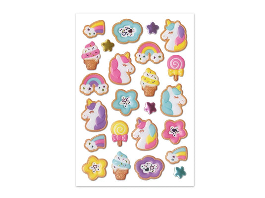 Paper Craft Sticker: 5.5"x8.3" Foil Fun 17) Unicorn Treats