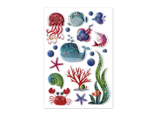 Paper Craft Sticker: 5.5"x8.3" Foil Fun 18) Under The Sea