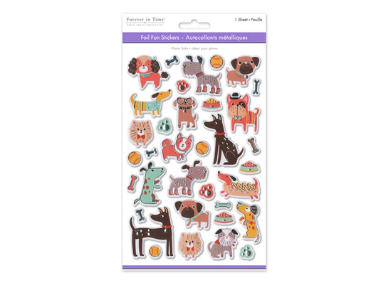 Paper Craft Sticker: 5.5"x8.3" Foil Fun 21) Pooch