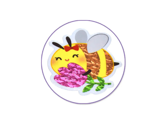 Paper Craft Sticker: 5.5"x8.25" Holographic Icons J) Honey Pot