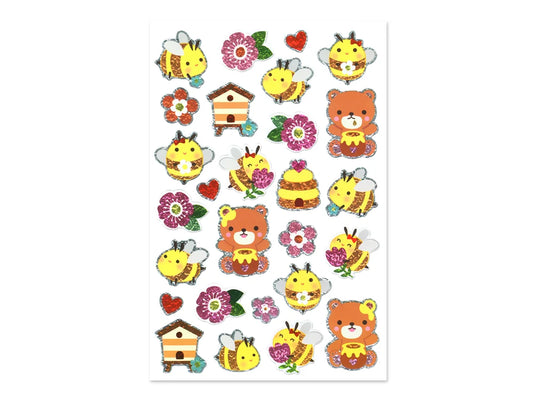 Paper Craft Sticker: 5.5"x8.25" Holographic Icons J) Honey Pot