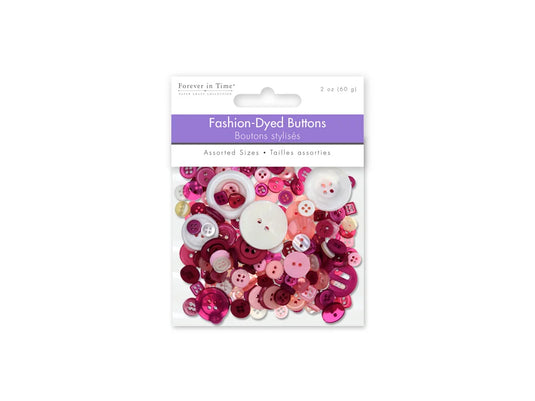 Button Embellishment: 60g Fashion-Dyed Medley B) Rosé