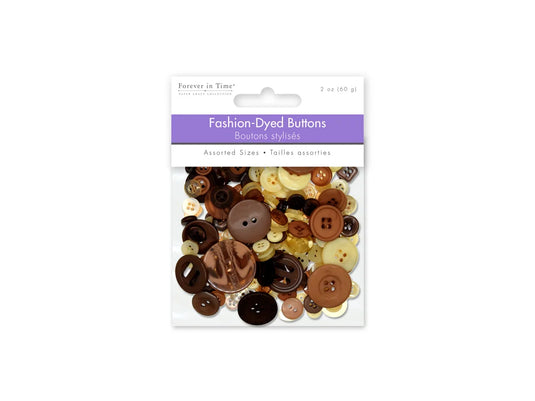 Button Embellishment: 60g Fashion-Dyed Medley C) Earth