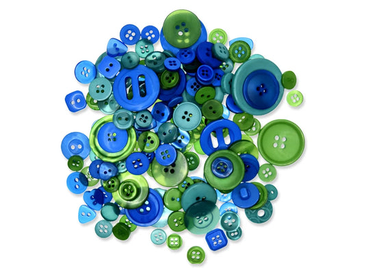 Button Embellishment: 60g Fashion-Dyed Medley D) Meadow