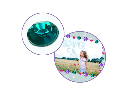 Paper Craft Emb: 6/8/10mm Gems x300 Peel-n-Stick B) Glam