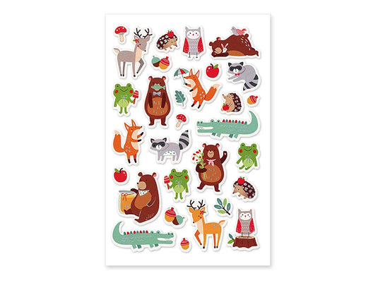 Paper Craft Sticker: 5.7"x9.8" 3D EVA with Foil C) Animal Pals