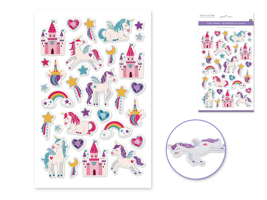 Paper Craft Sticker: 5.7"x9.8" 3D EVA with Foil D) Fantasia