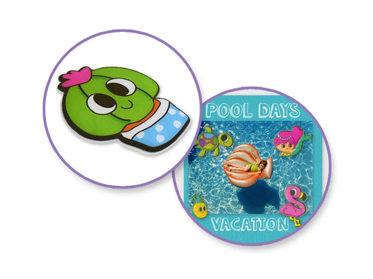 Paper Craft Sticker: 9cmx17.5cm 3D Puffy Glossy Finish B) Succulent