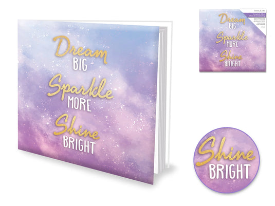Scrapbook Album: 12"x12" PostBound w/10shts&prot Q) Dream Big
