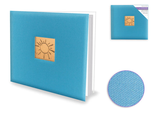 Scrapbook Album: 12"x12" PostBound w/10shts&prot B) Aqua Linen