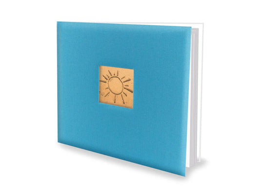 Scrapbook Album: 12"x12" PostBound w/10shts&prot B) Aqua Linen