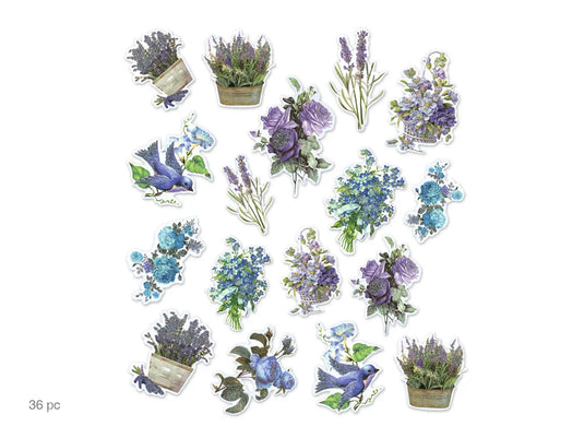 Paper Craft Emb: Glitter Die Cuts 250gsm B) Lavender
