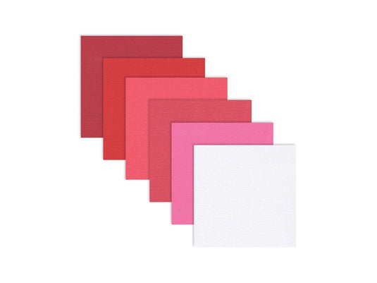 Cardstock: 6"x6" Textura Select Packs J) Rouge