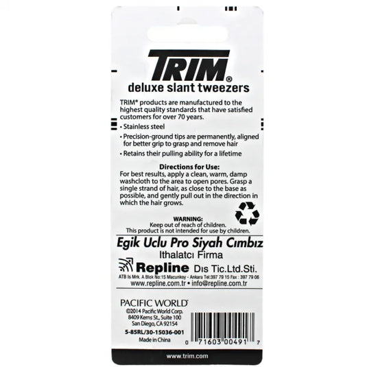 TRIM TWEEZERS STAINLESS STEEL