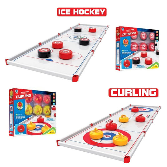 Ice Hockey/Curling Game Playset