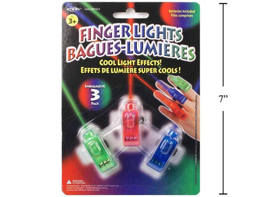3-pc Finger Lights, b/c Batt Incl.