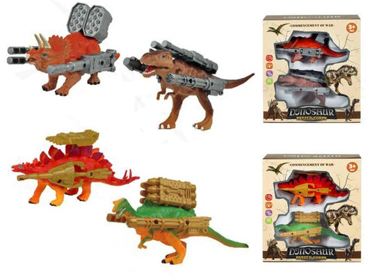 2-pc. Combat Dinosaurs With Weapons