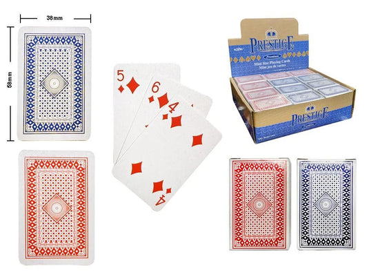 Prestige Mini Playing Cards, 38mmx58mm, Color Box
