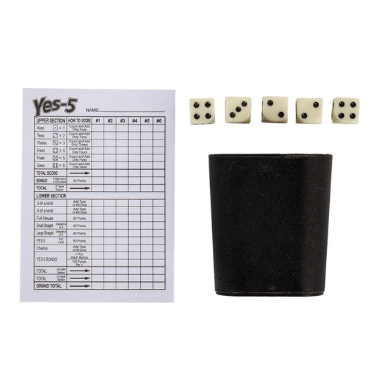 Yes-5 Dice Game Set, b/c ,(CS)